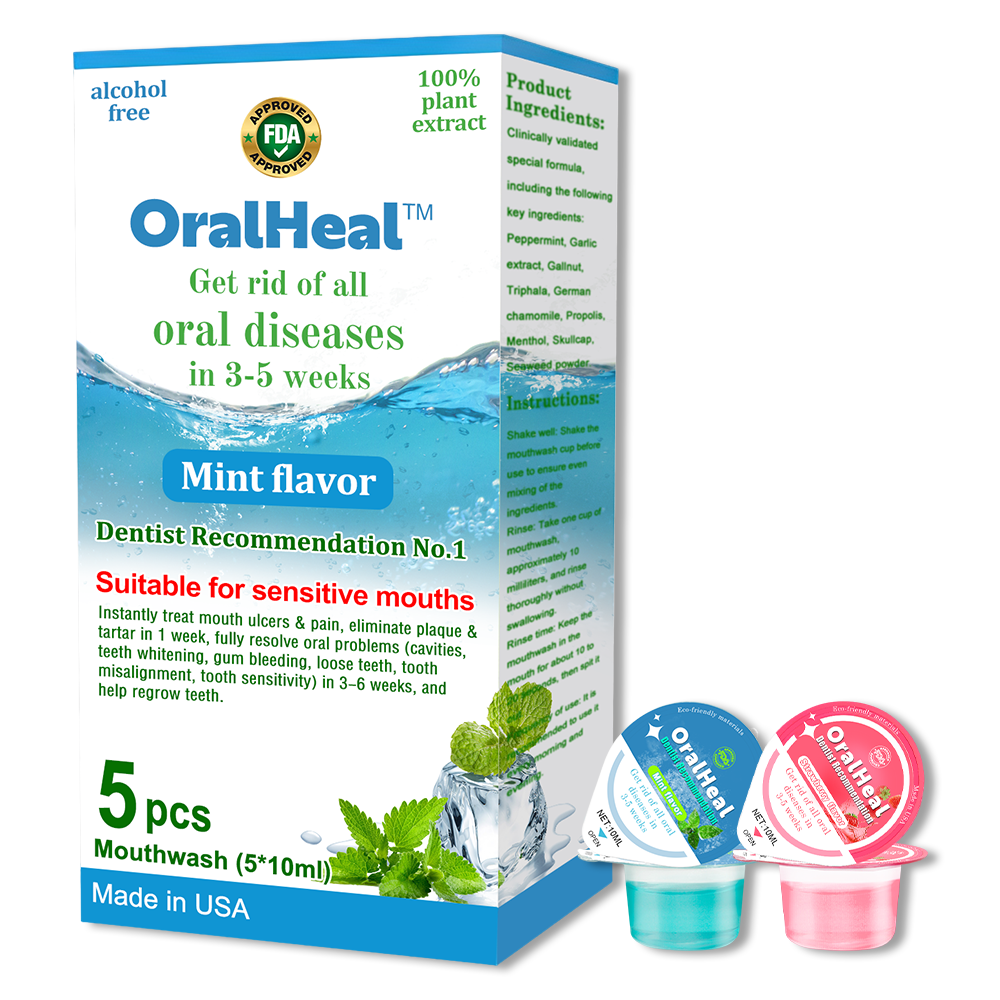 ✨✨OralHeal™ Jelly Cup Mouthwash Restoring teeth and mouth to health(Limited time discount Last 30 minutes )