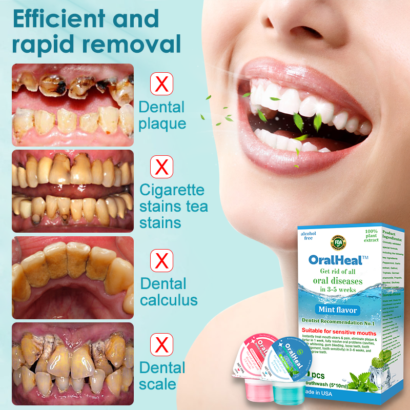 ✨✨OralHeal™ Jelly Cup Mouthwash Restoring teeth and mouth to health(Limited time discount Last 30 minutes )