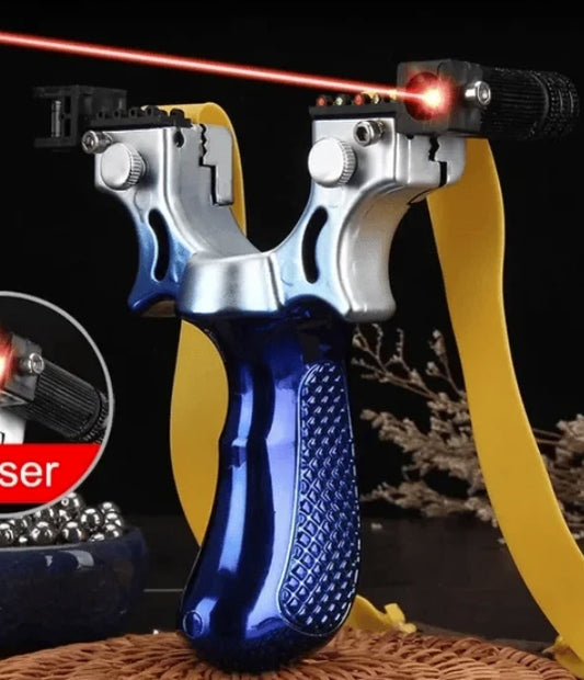 Precision Aiming High Power Laser Slingshot