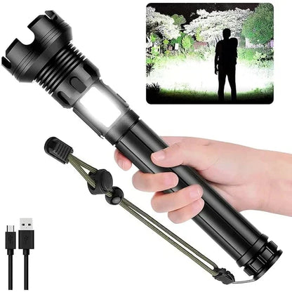 LED TACTICAL LASER FLASHLIGHT 90000 HIGH LUMENS