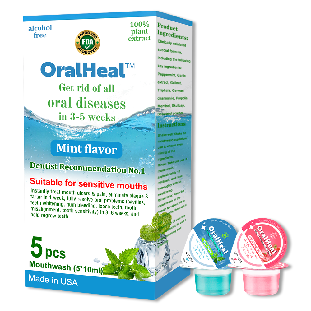 ✨✨OralHeal™ Jelly Cup Mouthwash Restoring teeth and mouth to health（Limited time discount Last 30 minutes ）