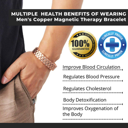 (Limited time offer🔥Last day) Menheal™ Pure Copper Magnetic Therapy Bioion Bracelet