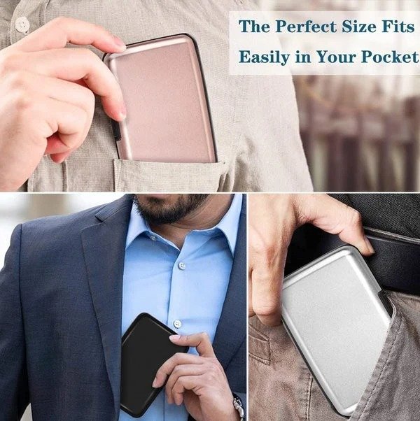 (🔥Summer Hot Sale🔥 - 49% off) Stainless Steel Wallet Clip Pro RFID Security Technology Anti-Theft