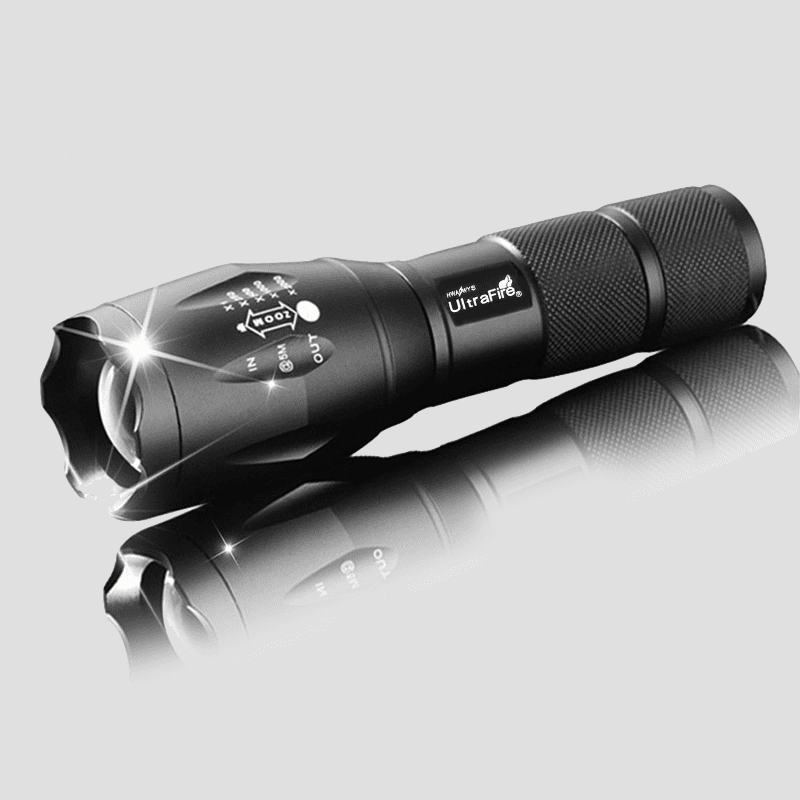 LED Rechargeable Flashlight Pocketman 4000 lumens 18650 Battery